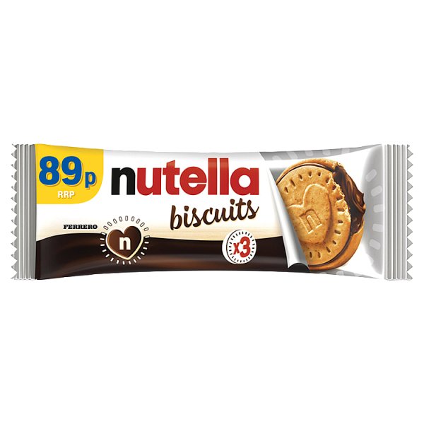 Nutella Crunchy Biscuits filled with Nutella 3 pieces (28 x 112g)