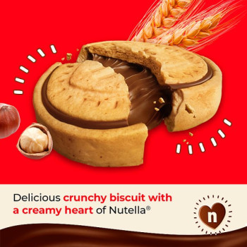 Nutella Crunchy Biscuits filled with Nutella 3 pieces (28 x 112g)