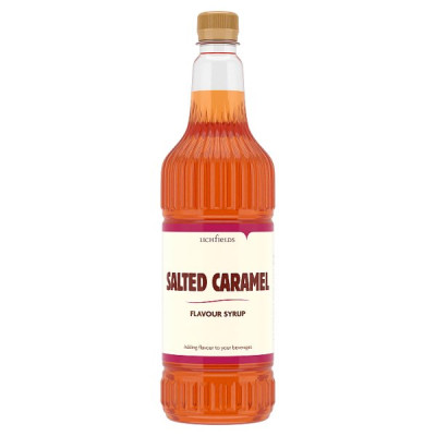 Lichfields Salted Caramel Flavour Syrup 1 Litre (1 x 1ltr)