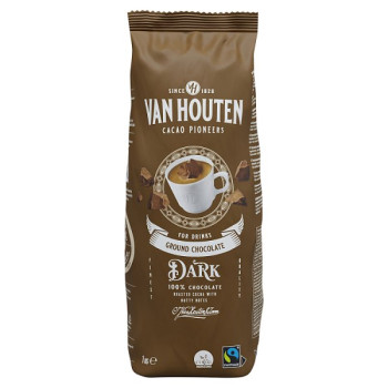 Van Houten Dark Ground Chocolate 1kg (1 x 1kg) Van Houten Dark Ground Chocolate 1kg (1 x 1kg)