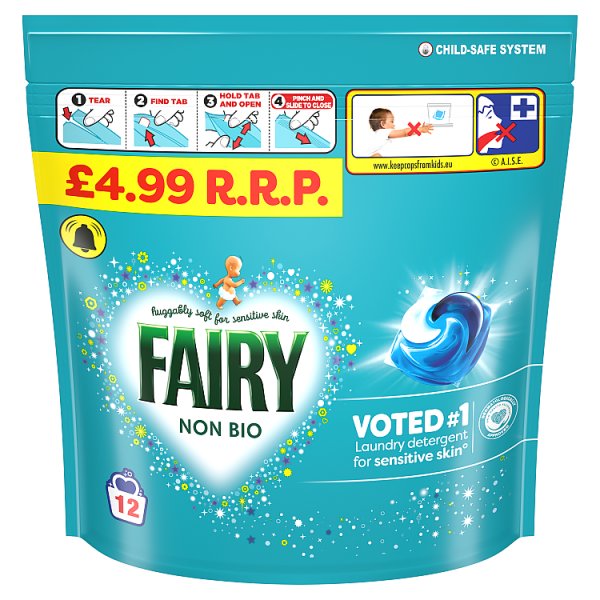 Fairy Non Bio The Big One PODS, 12 Washes (5 x 12W)