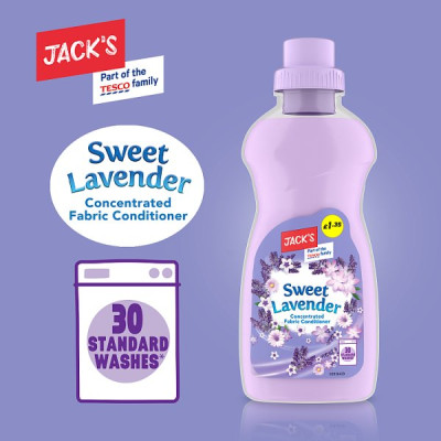 Jack's Sweet Lavender Concentrated Fabric Conditioner 750ml (8 x 750ml)