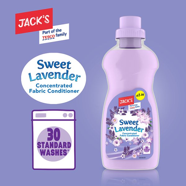 Jack's Sweet Lavender Concentrated Fabric Conditioner 750ml (8 x 750ml)