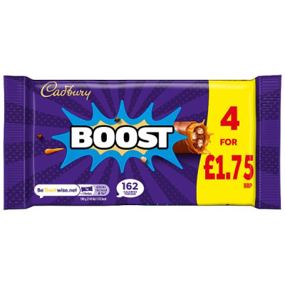 Cadbury Boost Chocolate Bar 126g (12 x 4pack) Cadbury Boost Chocolate Bar 126g (12 x 4pack)