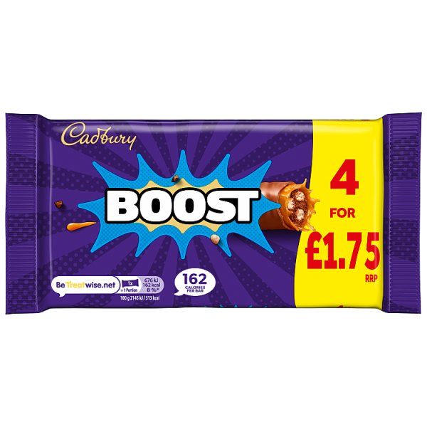 Cadbury Boost Chocolate Bar 126g (12 x 4pack) Cadbury Boost Chocolate Bar 126g (12 x 4pack)