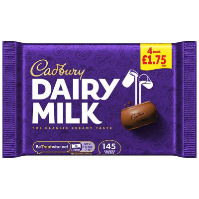 Cadbury Dairy Milk Chocolate Bar 108.8g (14 x 4pack) Cadbury Dairy Milk Chocolate Bar 108.8g (14 x 4pack)