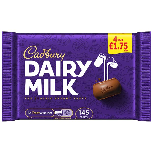 Cadbury Dairy Milk Chocolate Bar 108.8g (14 x 4pack) Cadbury Dairy Milk Chocolate Bar 108.8g (14 x 4pack)