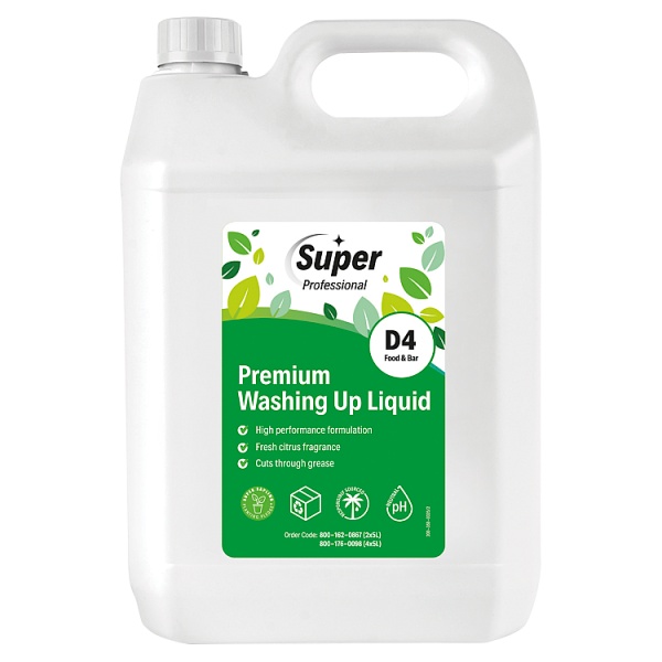 Super Professional Premium Washing Up Liquid 5L (1 x 5l)