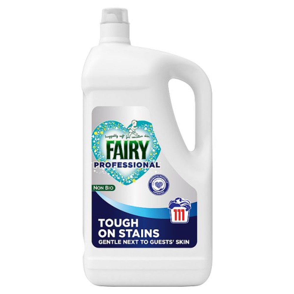 Fairy Professional Non-Bio Liquid Laundry Detergent, 111 washes 4.995l (2 x 4.995l)