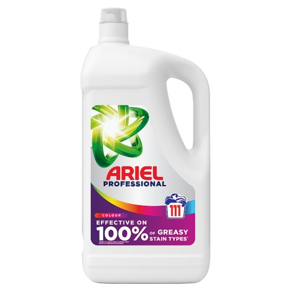 Ariel Professional Washing Liquid Laundry Detergent Colour 111 washes, 4.995kg (2 x 4.995l)