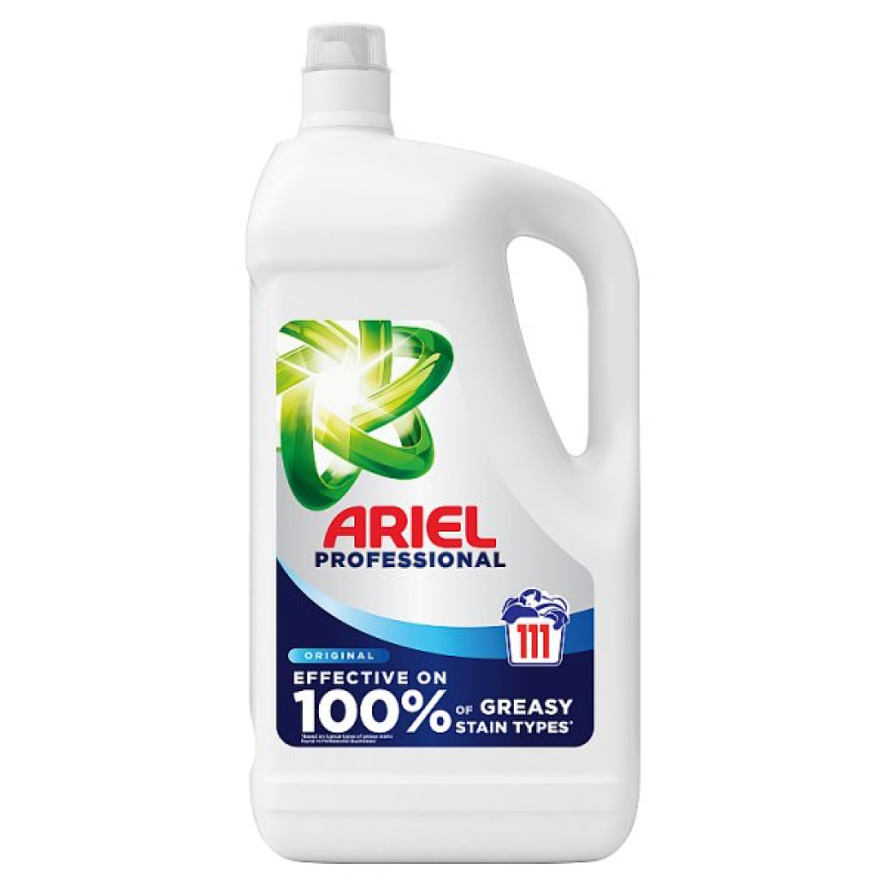 Ariel Professional Washing Liquid Laundry Detergent Original 111 washes, 4.995kg (1 x 4.995l)