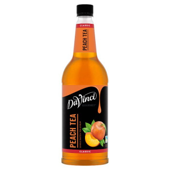 DaVinci Gourmet Classic Peach Single Batch Tea Syrup 1L (6 x 1ltr)