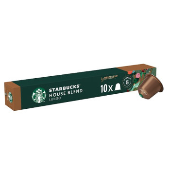 STARBUCKS House Blend by NESPRESSO, Medium Roast, 57g box of 10 (12 x 10pk)