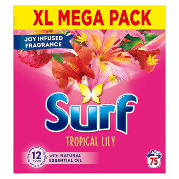 Surf Tropical Lily Washing Powder 75 washes 3.75 kg (1 x 75W)