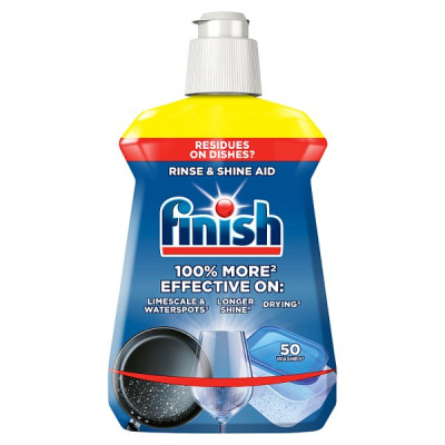 Finish Rinse & Shine Aid, Lemon, 250ml (6 x 250ml)
