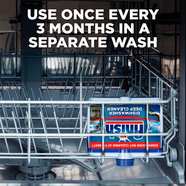 Finish Dishwasher Deep Cleaner, Fresh, 250ml (8 x 250ml)