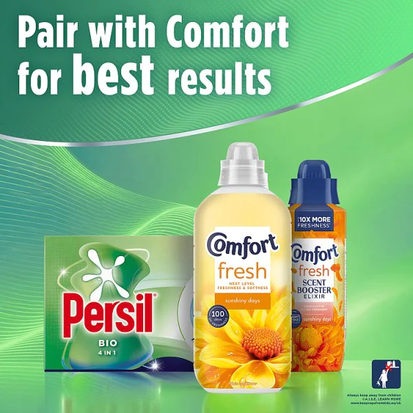 Persil Bio 4 in 1 fast-dissolving laundry capsules, 15 washes (4 x 15W)