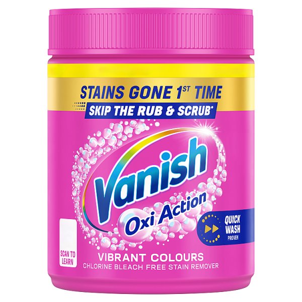 Vanish Gold Oxi Action Stain Remover Powder for clothes 450g (6 x 450g)