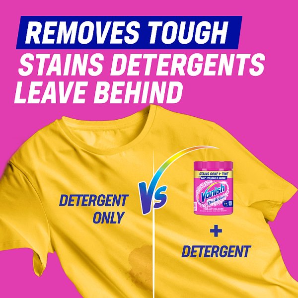 Vanish Gold Oxi Action Stain Remover Powder for clothes 450g (6 x 450g)