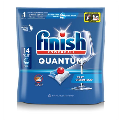 Finish Quantum All In One Dishwasher Tablets  Fresh - 14 Tabs (7 x 14pk)