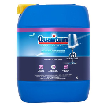 Quantum Professional by Finish Professional Glasswash Detergent 5L (1 x 5 Ltr)