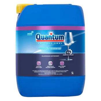 Quantum Professional by Finish Professional Glasswash Detergent 5L (1 x 5 Ltr)