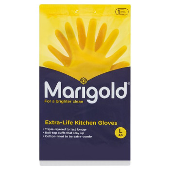 Marigold Extra-Life Kitchen Gloves L 8,5 1 Pair (6 x Lrg)