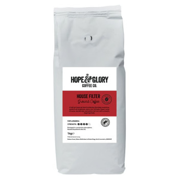 Hope & Glory Coffee Co. House Filter Ground Coffee 1kg (1 x 1KG)