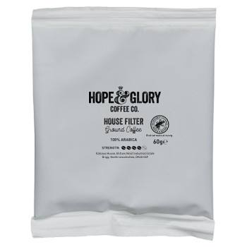 Hope & Glory Coffee Co. House Filter Sachets Ground Coffee 20 x 60g (1 x 20x60g)