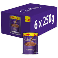 Cadbury Drinking Hot Chocolate Cocoa Powder 250g PMP £2.99 (6 x 250g)