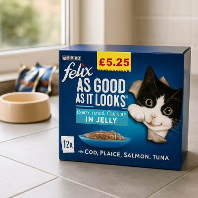 Felix As Good As It Looks Ocean Feast Selection in Jelly 12 x 100g (1.2kg) (Case of 4)