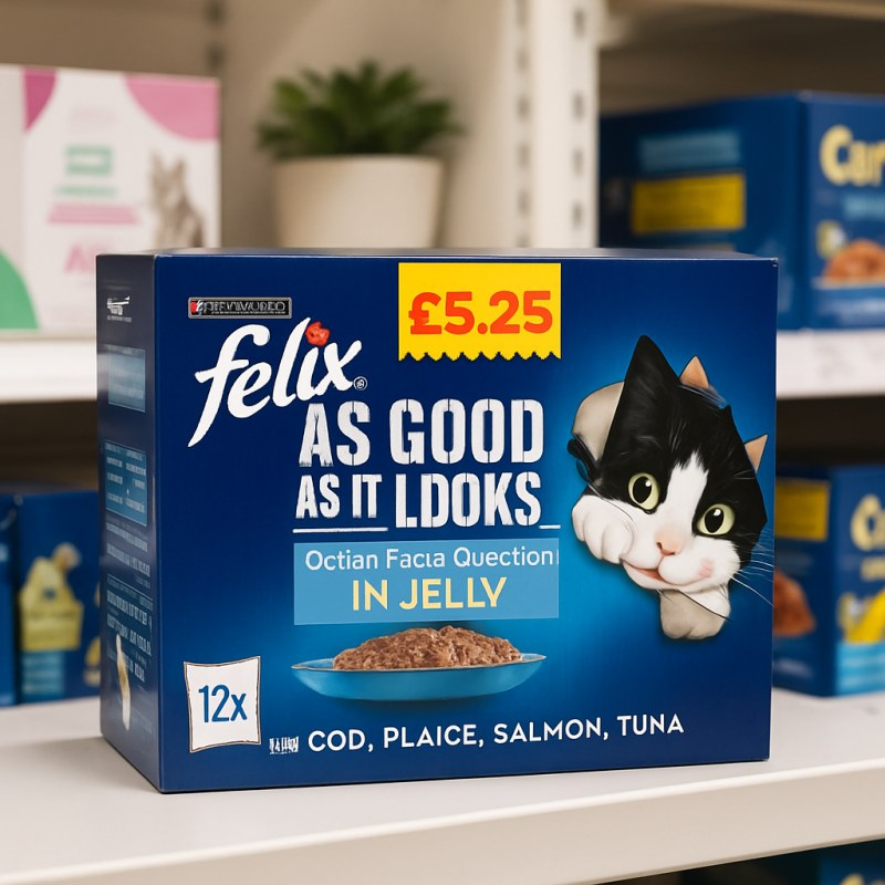 Felix As Good As It Looks Ocean Feast Selection in Jelly 12 x 100g (1.2kg) (Case of 4)