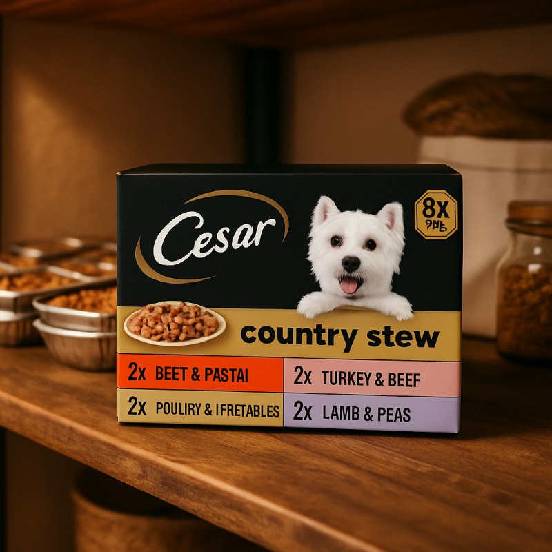 Cesar Country Stew Adult Wet Dog Food Trays Special Selection 8 x 150g (Case of 3)