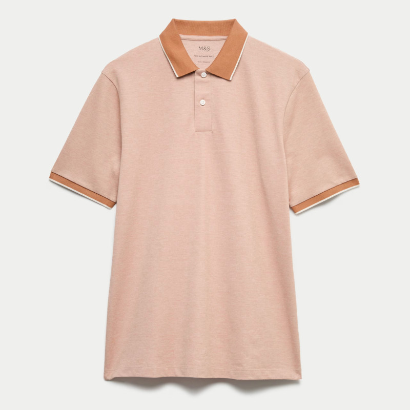 Ultimate Tipped Pique Polo Shirt Ultimate Tipped Pique Polo Shirt