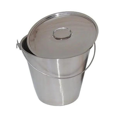 12L Stainless Steel Strip Handle Bucket