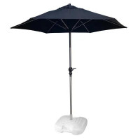 2.1m Parasol In Black with Resol Base - (Pack of 2)