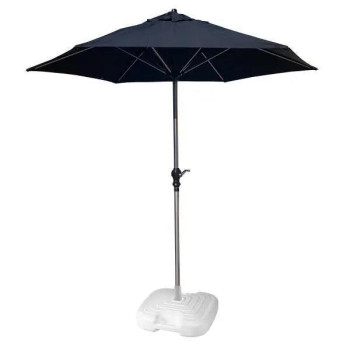2.1m Parasol In Black with Resol Base - (Pack of 2) 2.1m Parasol In Black with Resol Base - (Pack of 2)