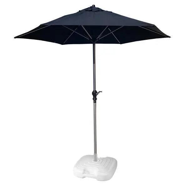2.1m Parasol In Black with Resol Base - (Pack of 2)