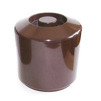 6 Pint Ice Bucket, Round, Brown