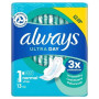 Always Ultra Day Pads Normal (S1) Wings x13 [PM £2.69 ] (Case of 24)