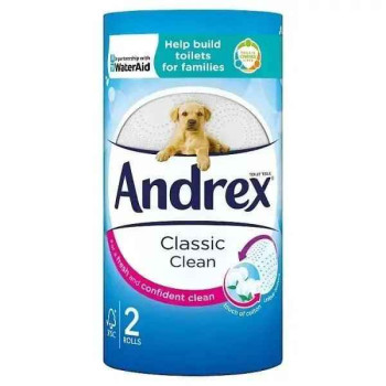 Andrex Classic Clean 2 Rolls (Case of 12)