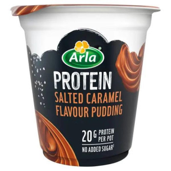 Arla Protein Salted Caramel Flavour Pudding 200g (Case of 6) Arla Protein Salted Caramel Flavour Pudding 200g (Case of 6)