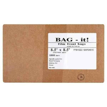 Bag It, Film Front Bags 10" x 10", 8.5" x 8.5" Approx 1000 Bag It, Film Front Bags 10" x 10", 8.5" x 8.5" Approx 1000