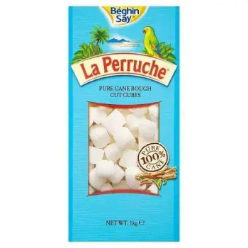 Beghin Say La Perruche Pure Cane Rough Cut Cubes 1kg SUWH1K Beghin Say La Perruche Pure Cane Rough Cut Cubes 1kg SUWH1K