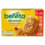 Belvita 20 Breakfast Honey & Nut with Choc Chips Biscuits 225g (Case of 10)