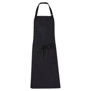 Bib Apron Black Detail Non Tangle Ties Size Adjuster