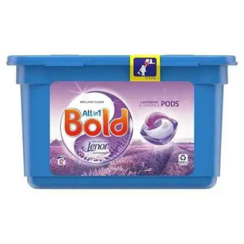 Bold All-in-1 Pods Washing Capsules Lavender & Camomile 12 Washes (Case of 4)