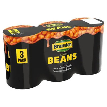 Branston Baked Beans 3 x 410g (Case of 8) Branston Baked Beans 3 x 410g (Case of 8)