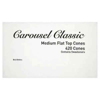 Carousel Classic Medium Flat Top Cones 420 Cones