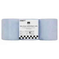 Chef's Essentials 2Ply Blue Centrefeed Rolls
